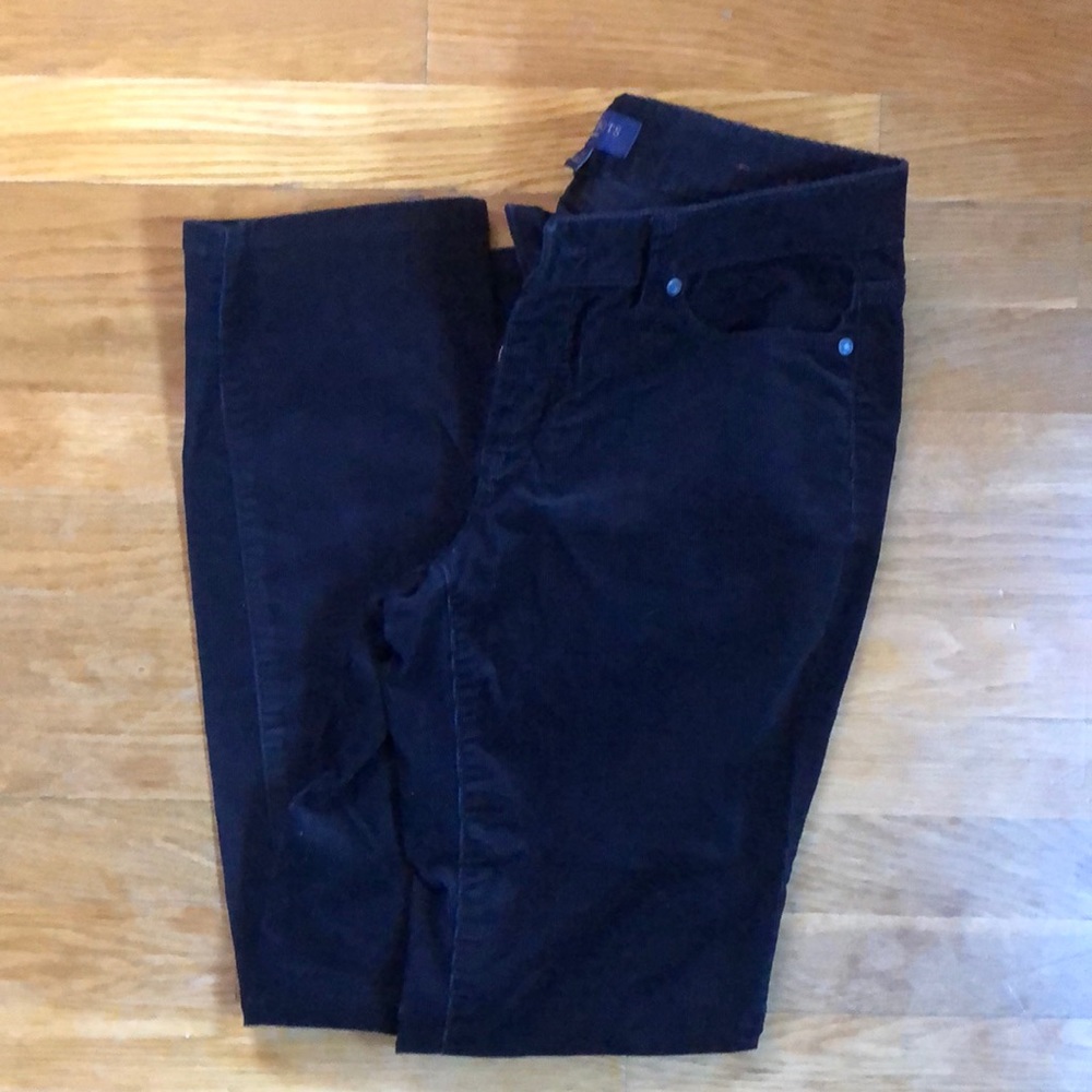 Petite Talbots Curvy Black Corduroy Pants 6P